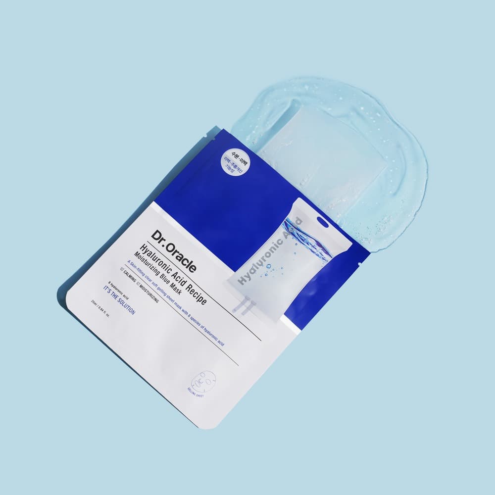 Dr.Oracle Mặt nạ Hyaluronic Acid Recipe Moisturizing Blue Mask 25ml thumb 7