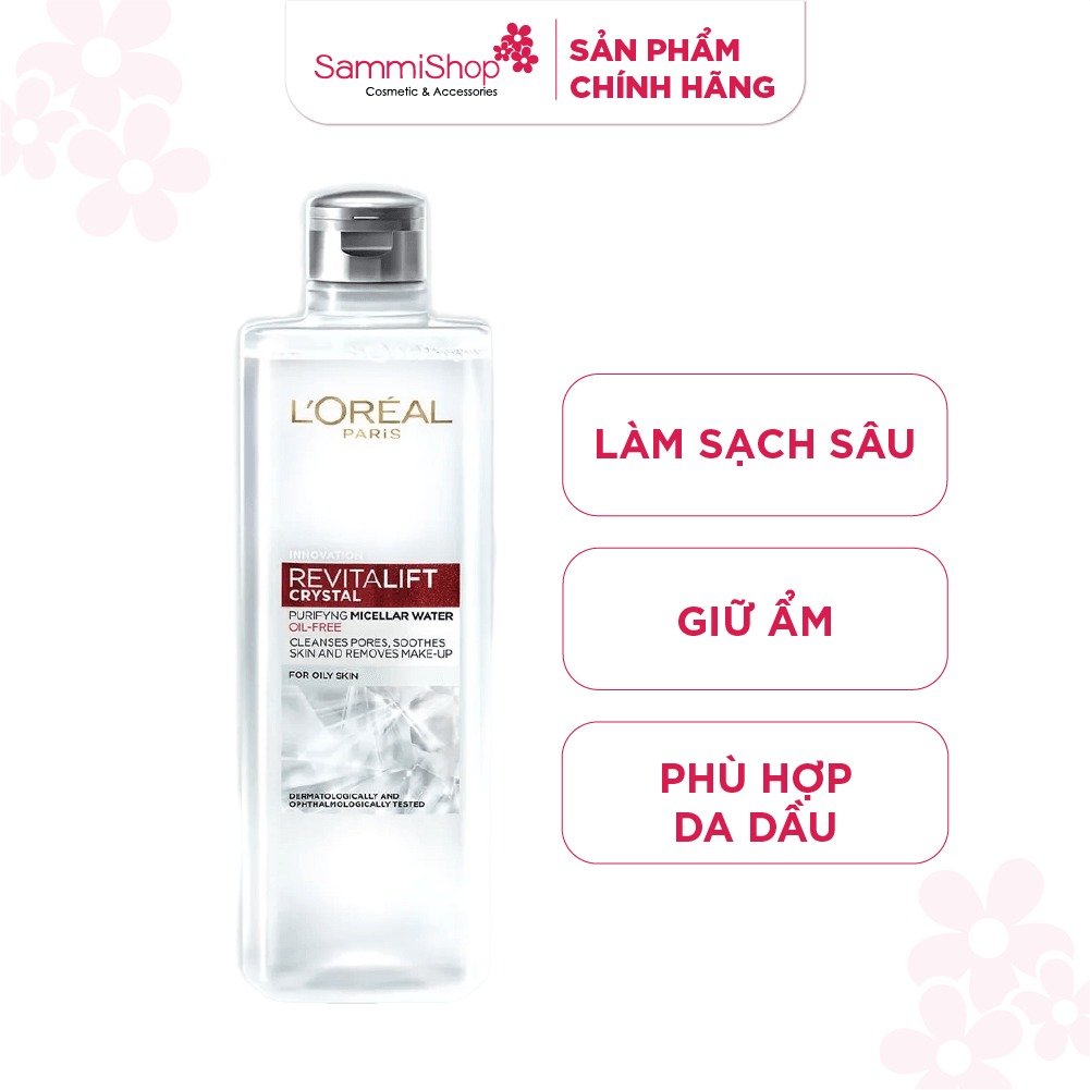 Loreal Nước tẩy trang Revitalift Crystal Puriying Micellar Water 1