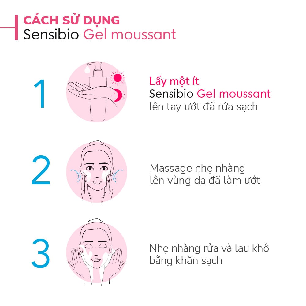 Bioderma Sữa rửa mặt Sensibio Gel Moussant 8