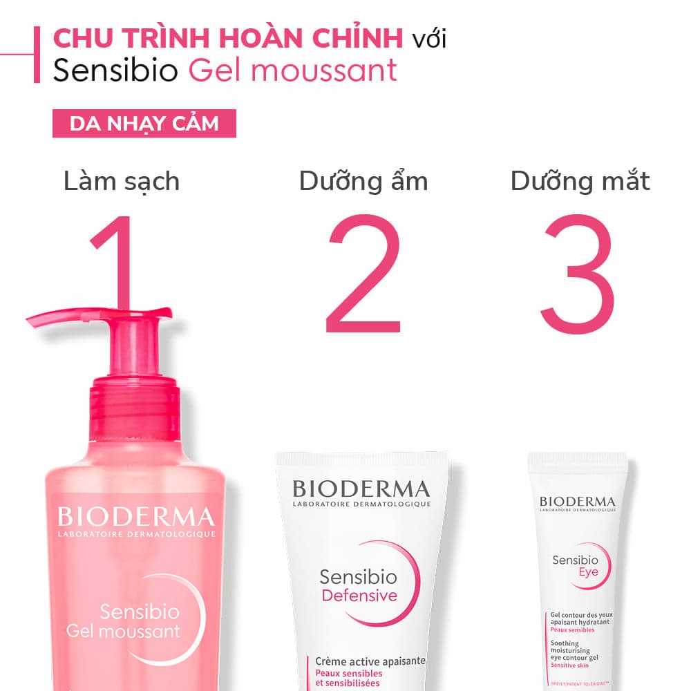 Bioderma Sữa rửa mặt Sensibio Gel Moussant thumb 9