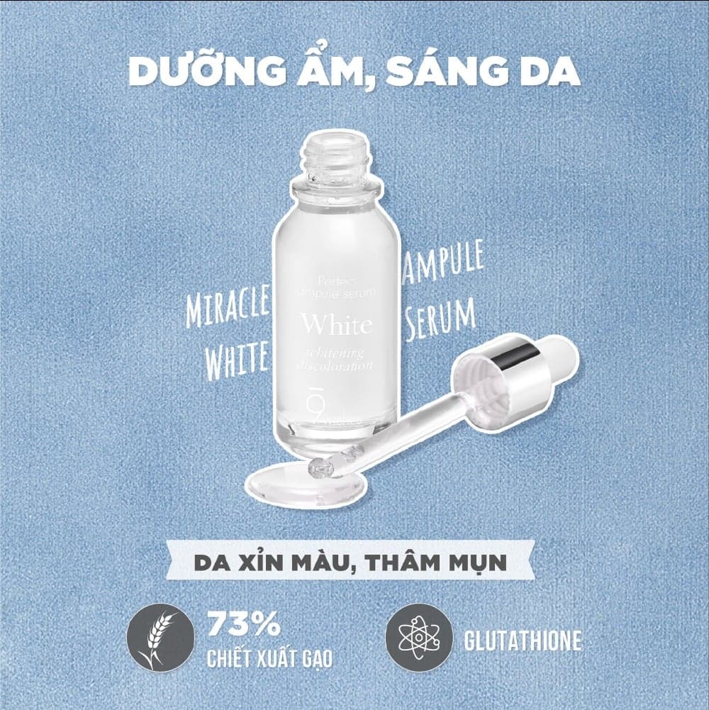 9 Wishes Tinh chất Miracle White Ampule Serum 25ml thumb 6