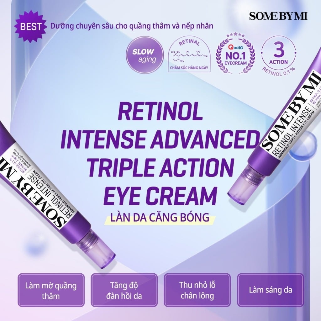 Some By Mi Kem dưỡng mắt Retinol Intense Advanced Triple Action Eye Cream 30ml 4