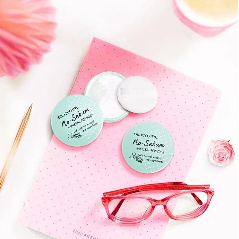 Silkygirl Phấn phủ No Sebum Mineral Powder 5g 3