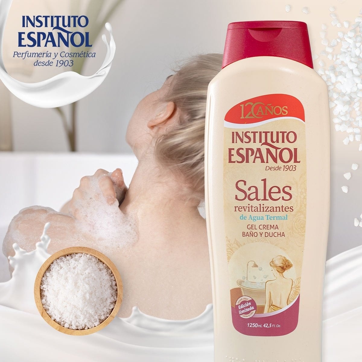 Instituto Español Gel tắm Sales Gel Crema Baño Y Ducha 1250ml 3