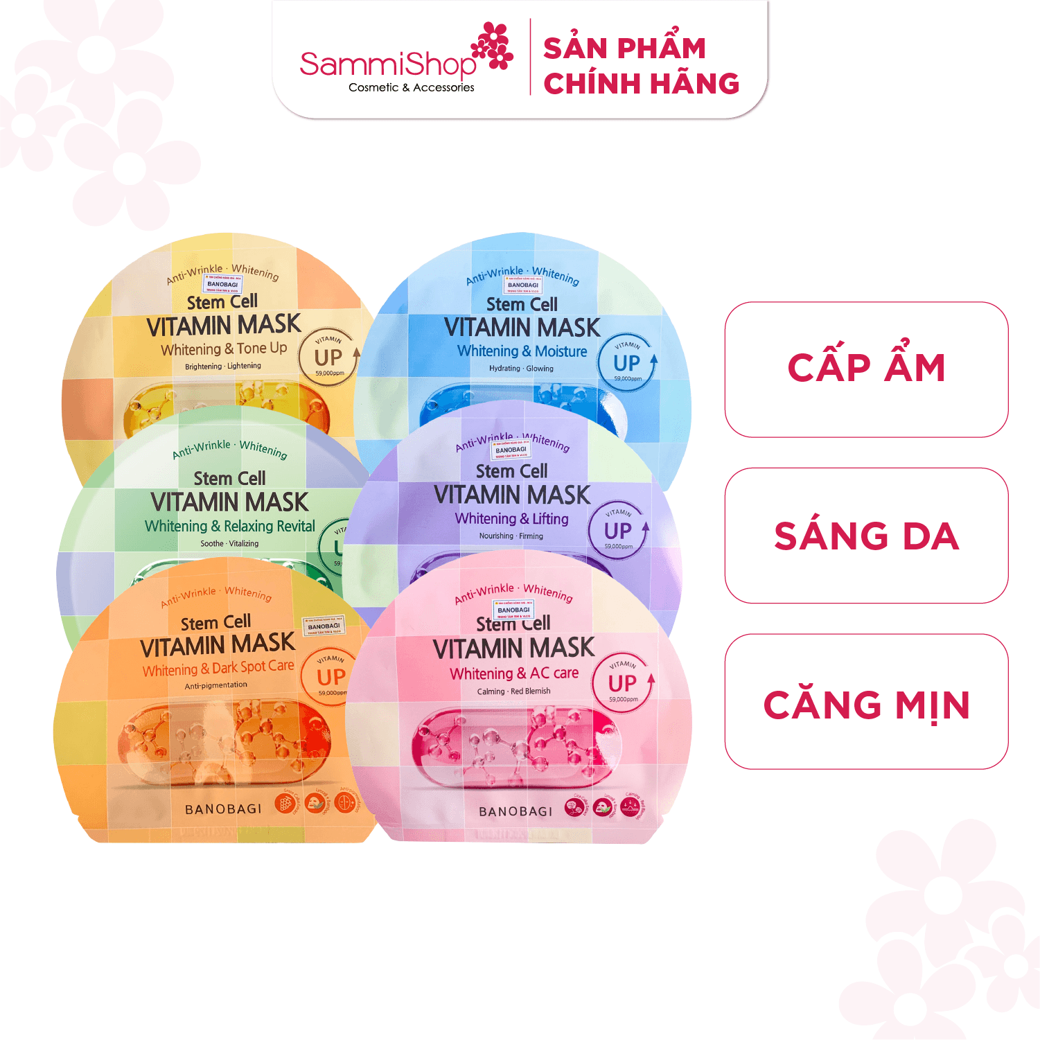 BANOBAGI Mặt Nạ Giấy Stem Cell Vitamin Mask 30g 1