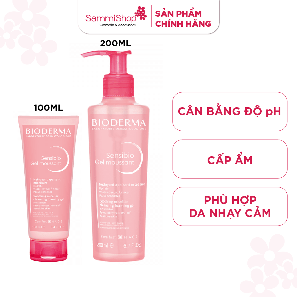 Bioderma Sữa rửa mặt Sensibio Gel Moussant 1