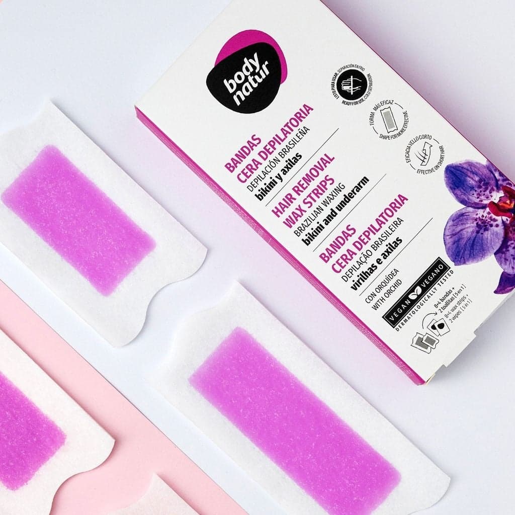 Body Natur Bộ Miếng Dán Tẩy Lông Hair Removal Wax Strips Brazilian Waxing Bikini And Underarm thumb 2