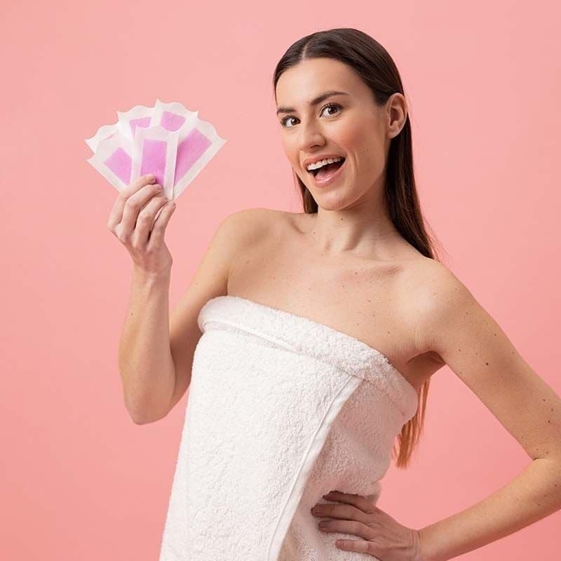 Body Natur Bộ Miếng Dán Tẩy Lông Hair Removal Wax Strips Brazilian Waxing Bikini And Underarm thumb 3