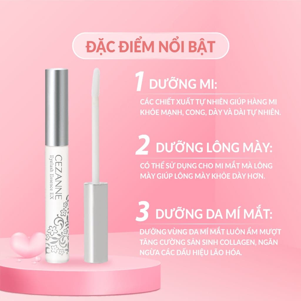 Cezanne Mascara dưỡng và làm dài mi tự nhiên Eyelash Essence EX thumb 3