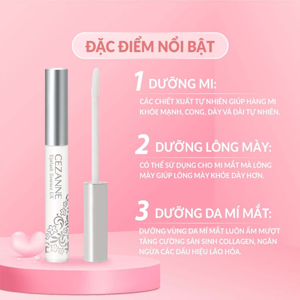 Cezanne Mascara dưỡng và làm dài mi tự nhiên Eyelash Essence EX 3