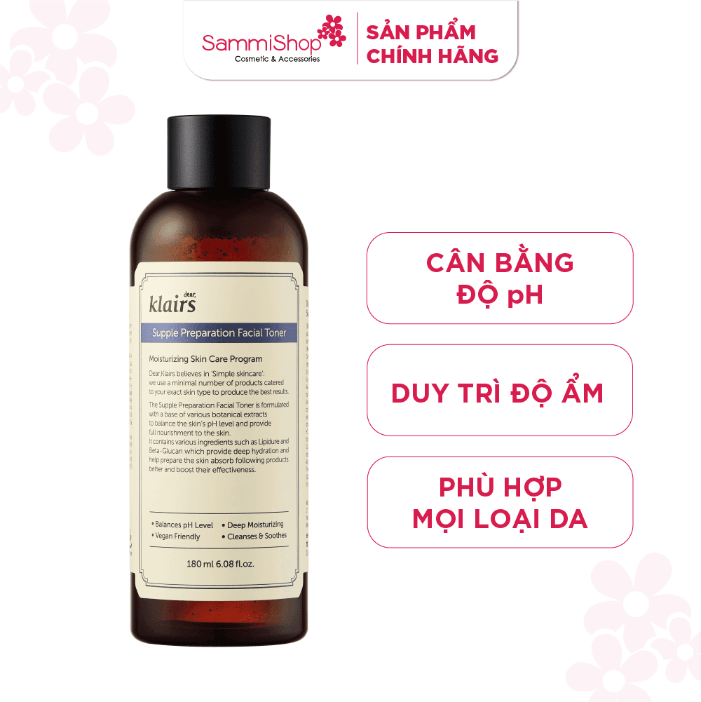 Dear, Klairs nước hoa hồng Supple Preparation Facial Toner 180ml thumb 2
