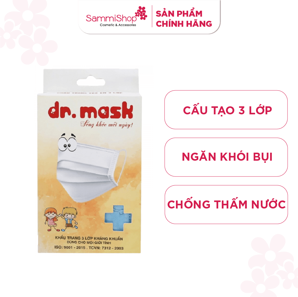 Dr.Mask Hộp Khẩu trang trẻ em 3 lớp 20 chiếc - KTKIDS 1