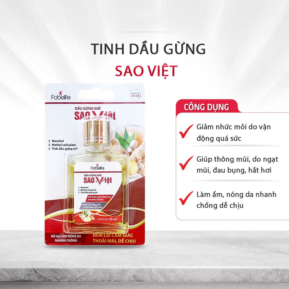 Fobelife Dầu Gừng Gió Sao Việt thumb 2