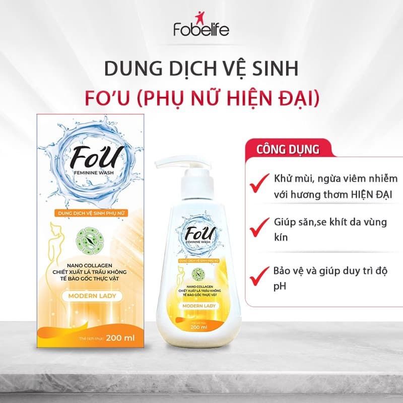 Fou Dung dịch vệ sinh phụ nữ 200ml thumb 6