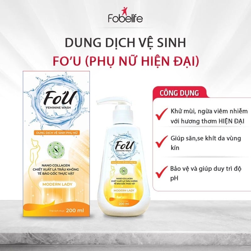 Fou Dung dịch vệ sinh phụ nữ 200ml 6