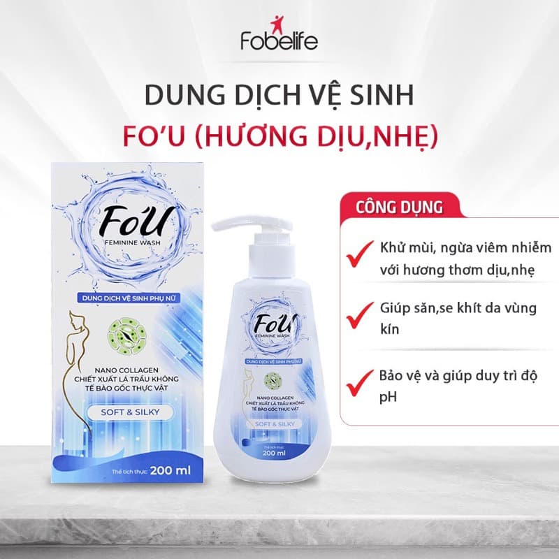 Fou Dung dịch vệ sinh phụ nữ 200ml thumb 5