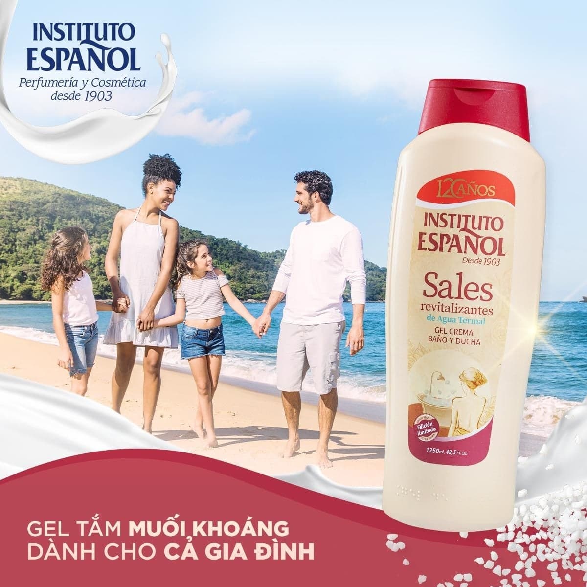 Instituto Español Gel tắm Sales Gel Crema Baño Y Ducha 1250ml thumb 4