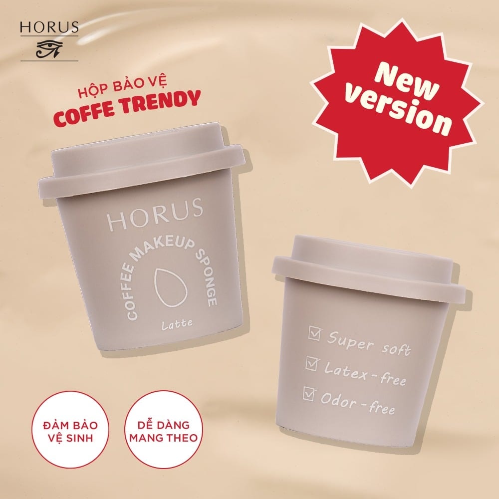 Horus Mút trang điểm Coffee Make Up Sponge 7
