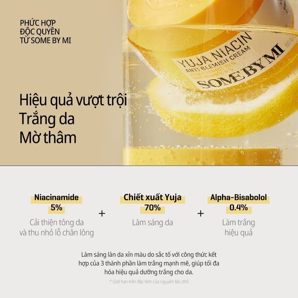 Some By Mi Kem dưỡng Yuja Niacin Anti Blemish Cream 60g thumb 5