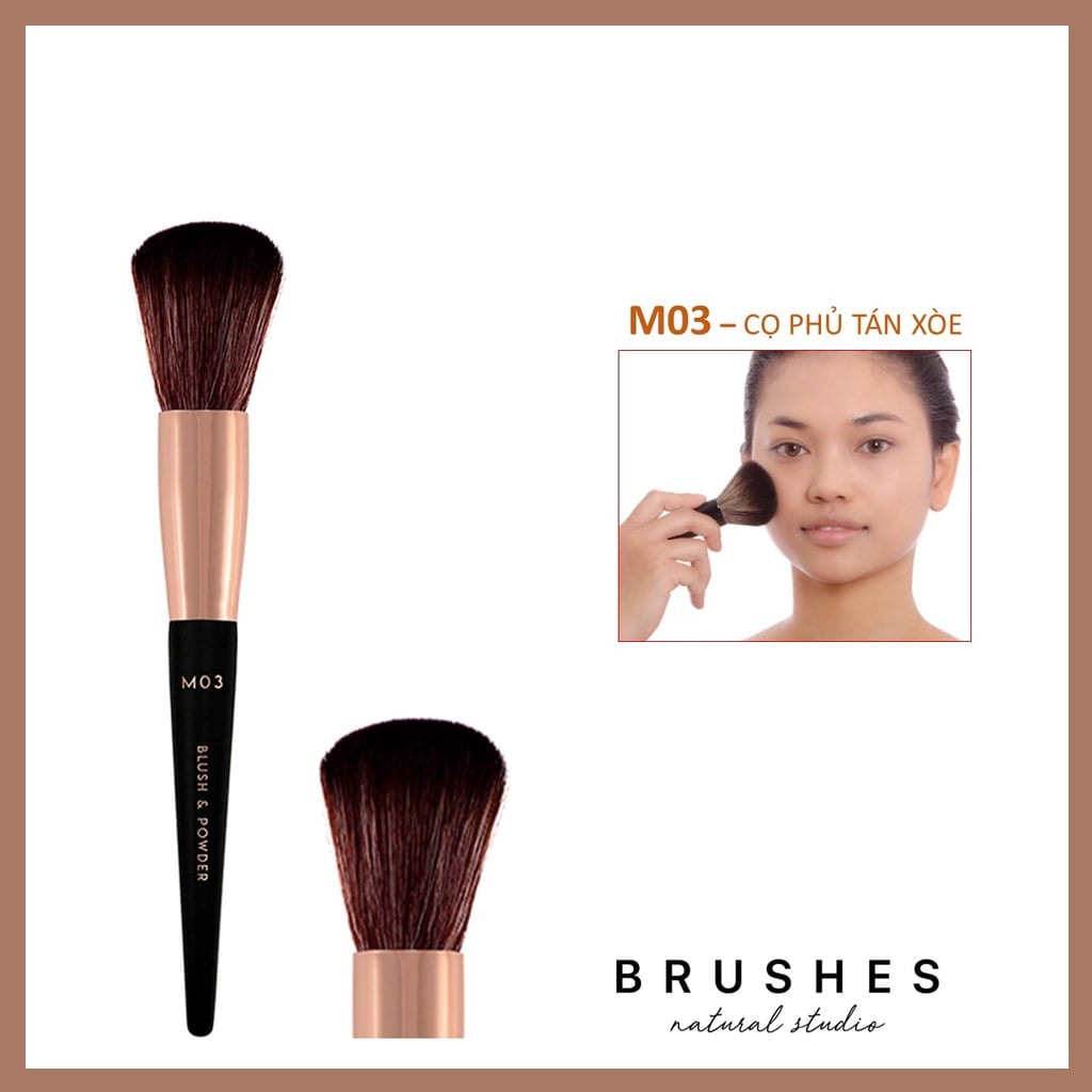 Vacosi Cọ má hồng & phủ đầu tròn M03 1