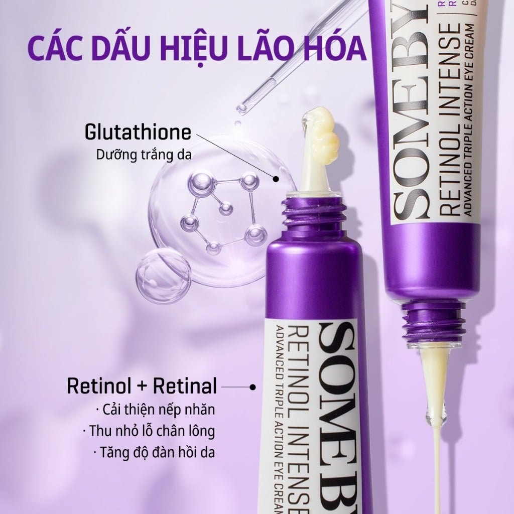 Some By Mi Kem dưỡng mắt Retinol Intense Advanced Triple Action Eye Cream 30ml 8