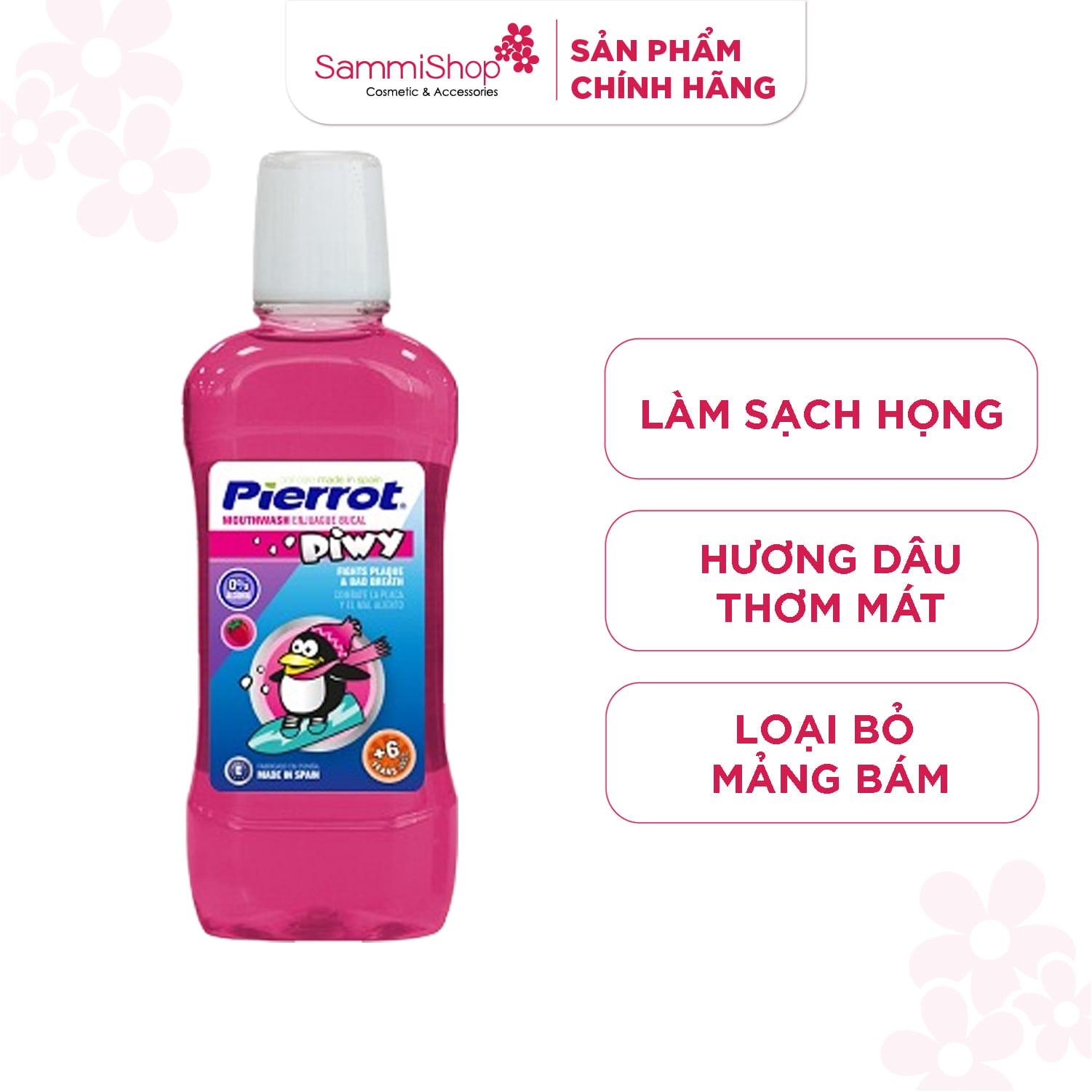 Pierrot Nước súc miệng Piwy Mouthwash Enjuague Bucal 500ml 1