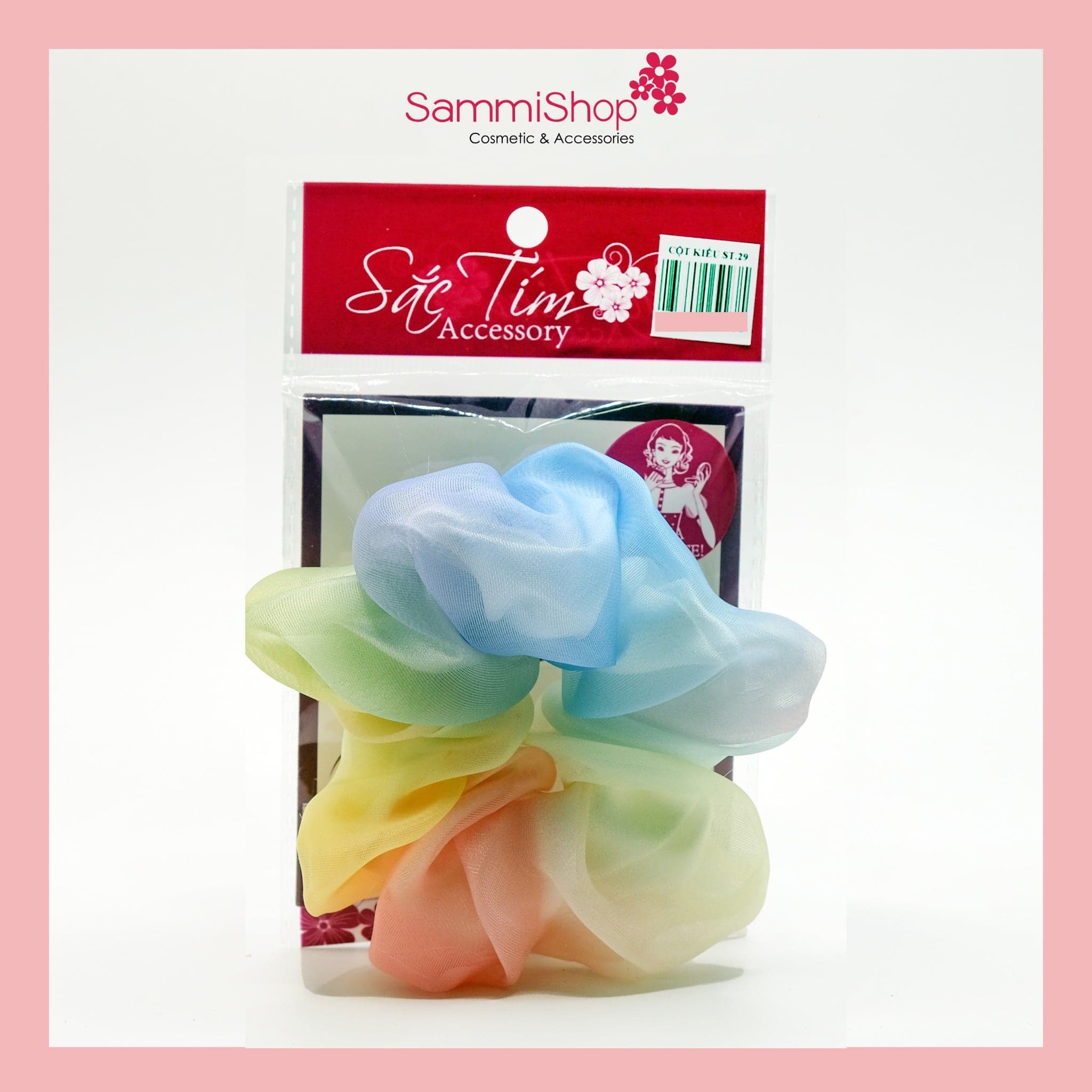 Sắc Tím Cột tóc lò xo kiểu ST 29 thumb 1