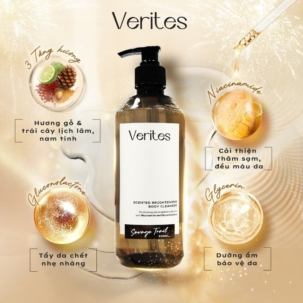 Verites Sữa tắm sáng da hương nước hoa Body Wash Signature Collection thumb 4