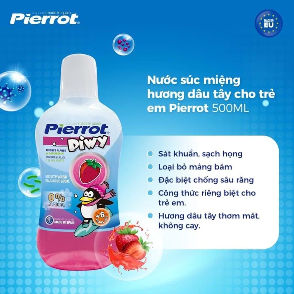 Pierrot Nước súc miệng Piwy Mouthwash Enjuague Bucal 500ml thumb 2