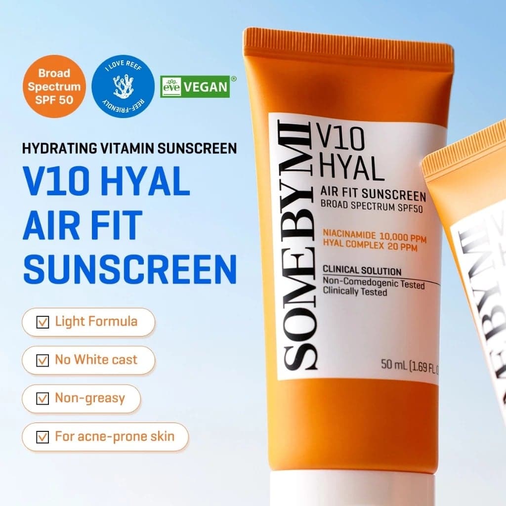 Some By Mi Kem chống nắng V10 Hyal Air Fit Sunscreen Broad Spectrum SPF50 50ml thumb 4