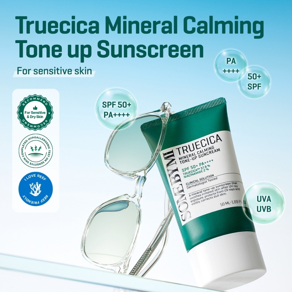 Some By Mi Kem chống nắng Truecica Mineral Calming Tone-up Suncream 50ml 6