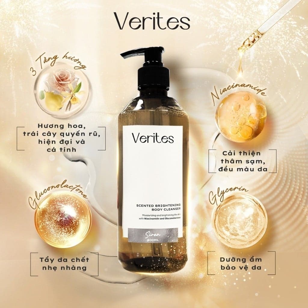 Verites Sữa tắm sáng da hương nước hoa Body Wash Signature Collection thumb 5