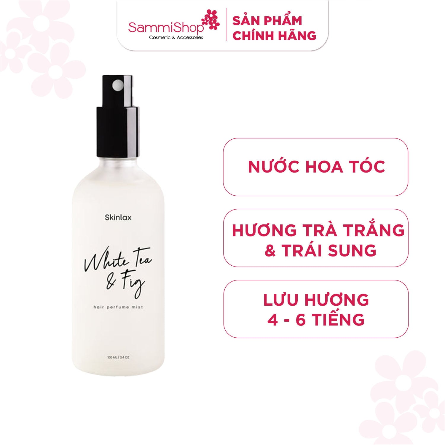 Skinlax Nước hoa tóc hương trà trắng & trái sung 100ml 1