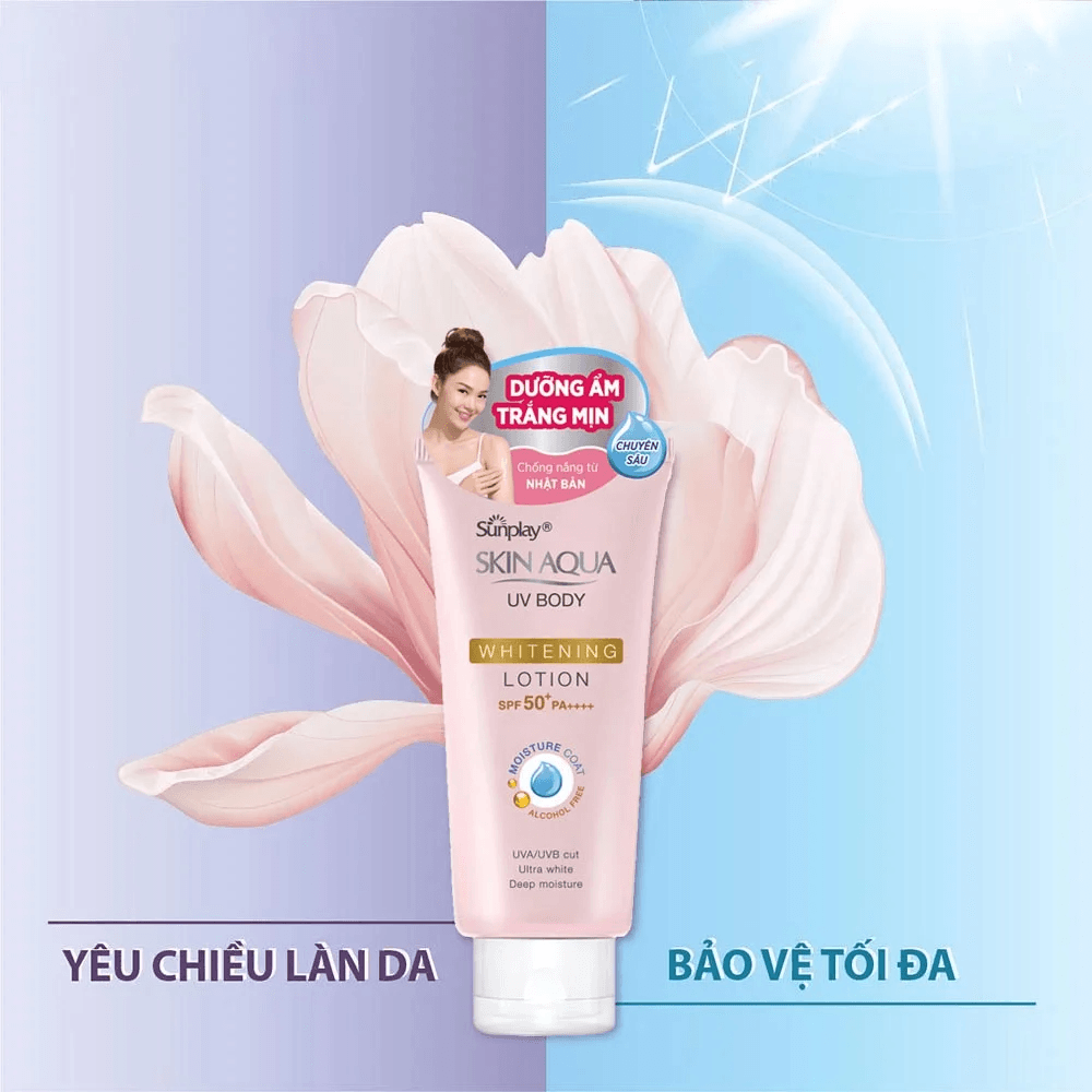 Sunplay Kem chống nắng dưỡng thể Skin Aqua UV Body Whitening SPF 50+ PA++++ 150g 3