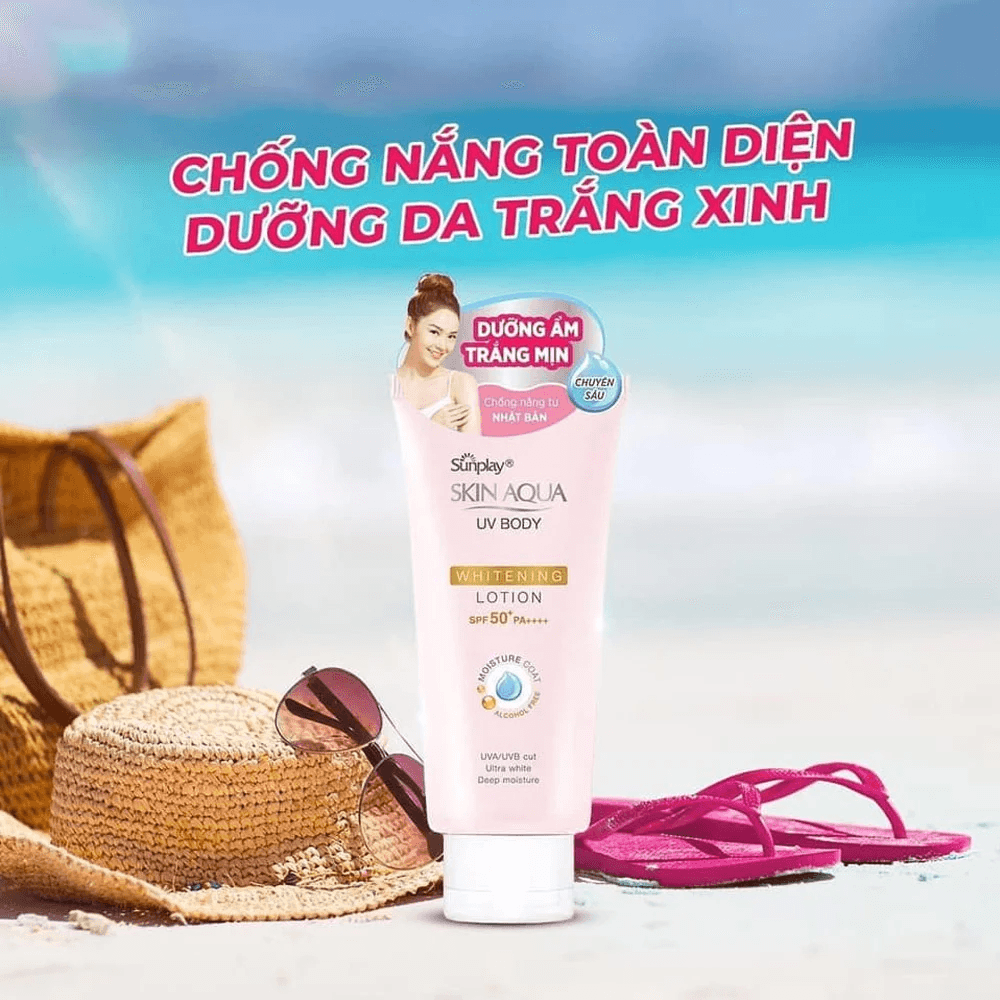 Sunplay Kem chống nắng dưỡng thể Skin Aqua UV Body Whitening SPF 50+ PA++++ 150g 4