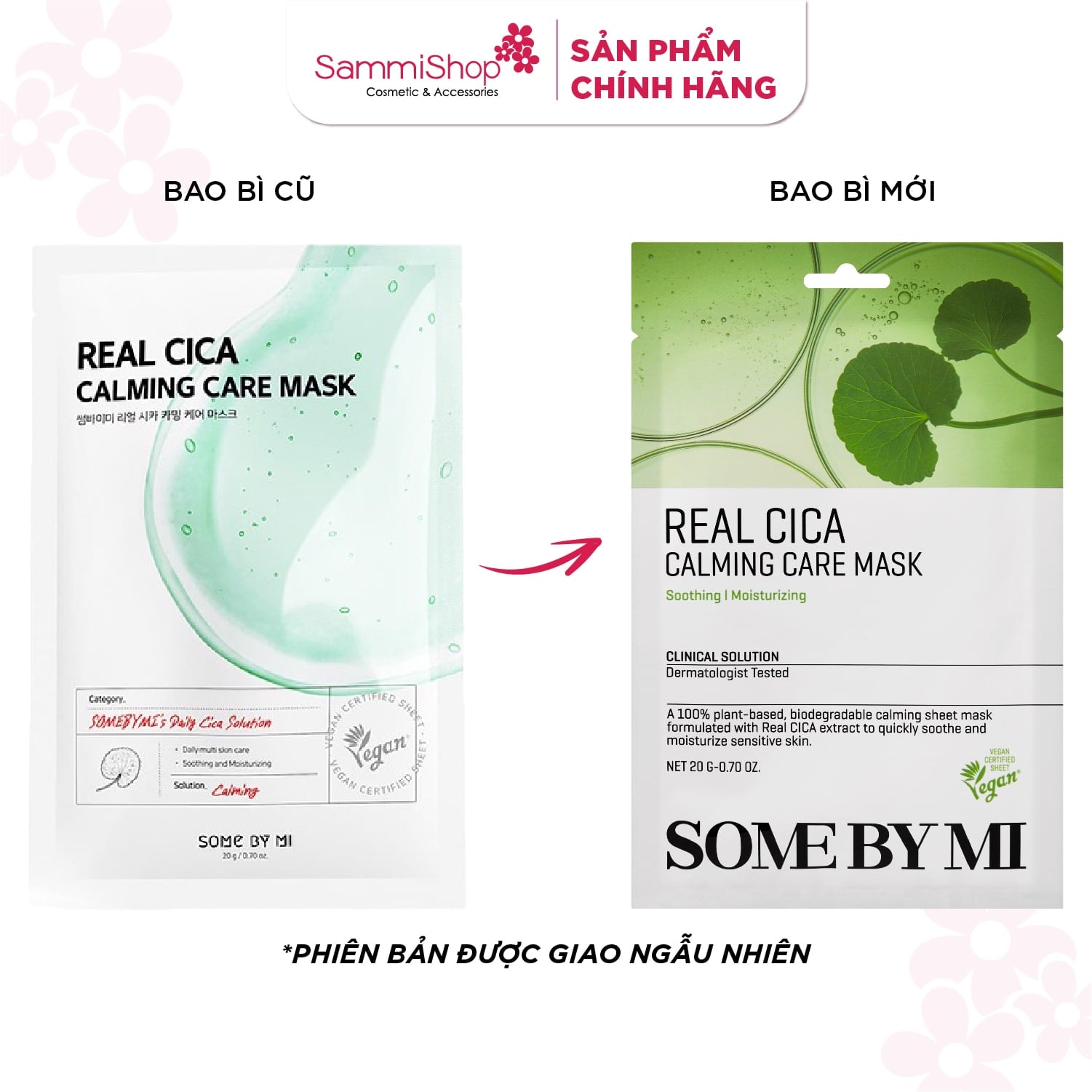 Some By Mi Mặt nạ giấy Real Cica Calming Care Mask 20g 2