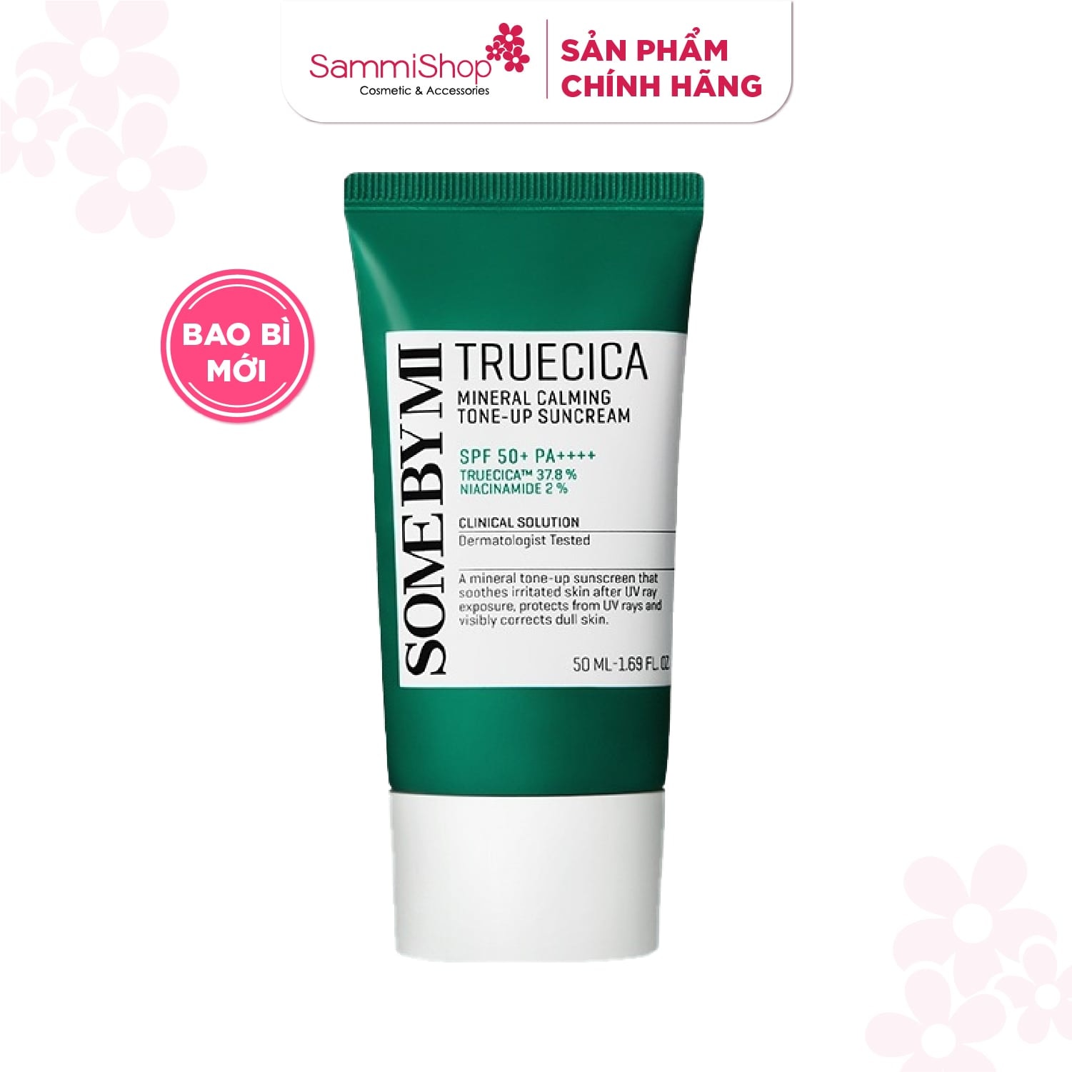Some By Mi Kem chống nắng Truecica Mineral Calming Tone-up Suncream 50ml 7