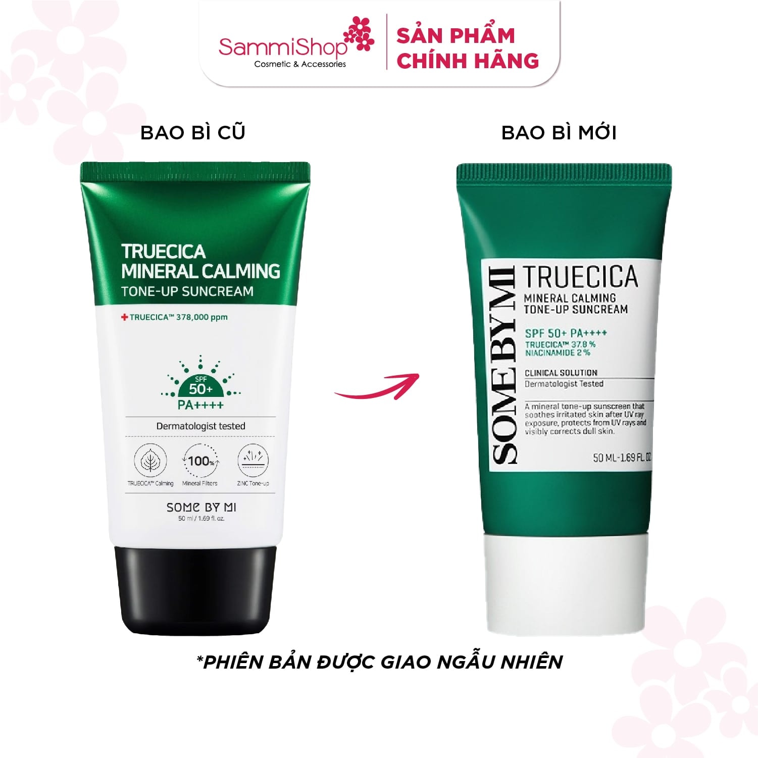 Some By Mi Kem chống nắng Truecica Mineral Calming Tone-up Suncream 50ml 3
