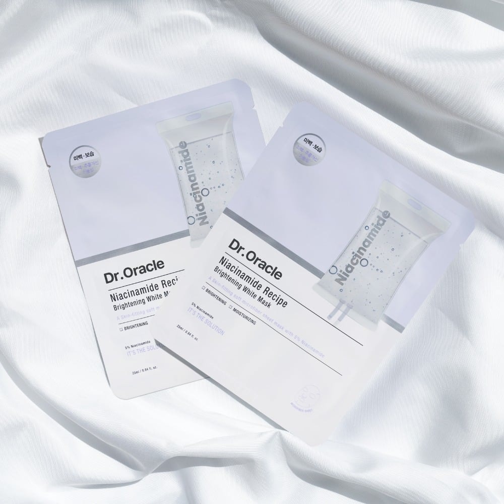 Dr.Oracle Mặt nạ Niacinamide Recipe Brightening White Mask 25ml 6