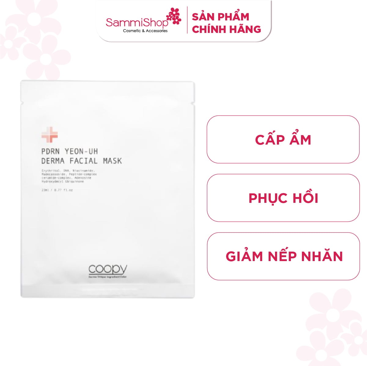Coopy Mặt nạ dưỡng da PDRN yeon uh derma facial Mask 23ml 1