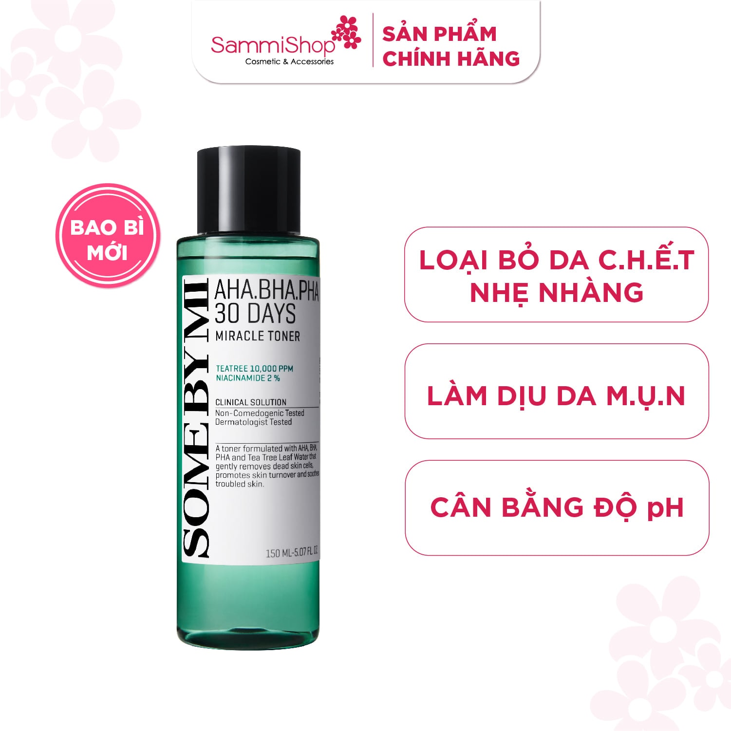 Some By Mi Nước hoa hồng AHA.BHA.PHA 30 Days Miracle Toner 150ml 2