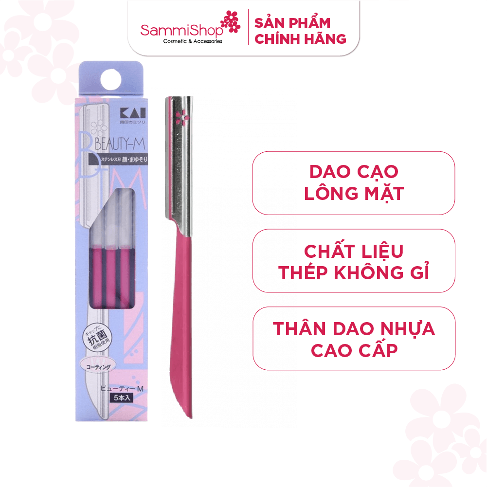 Dao cạo lông mặt thân kim loại Kai 1