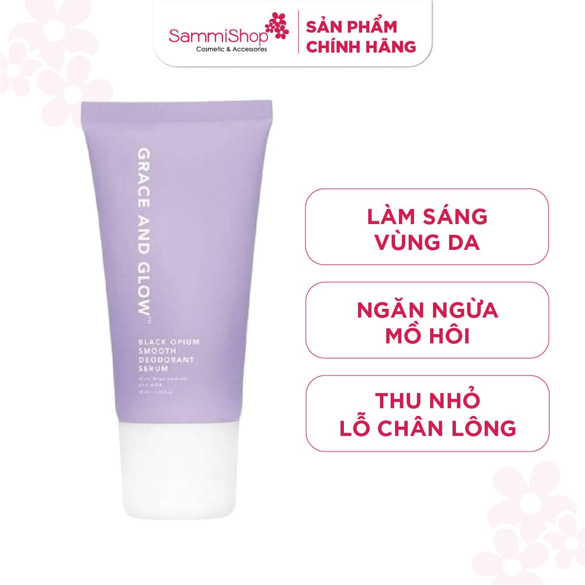 Grace And Glow Lăn khử mùi Black Opium Smooth Deodorant Serum With Niacinamide And AHA 50ml thumb 1