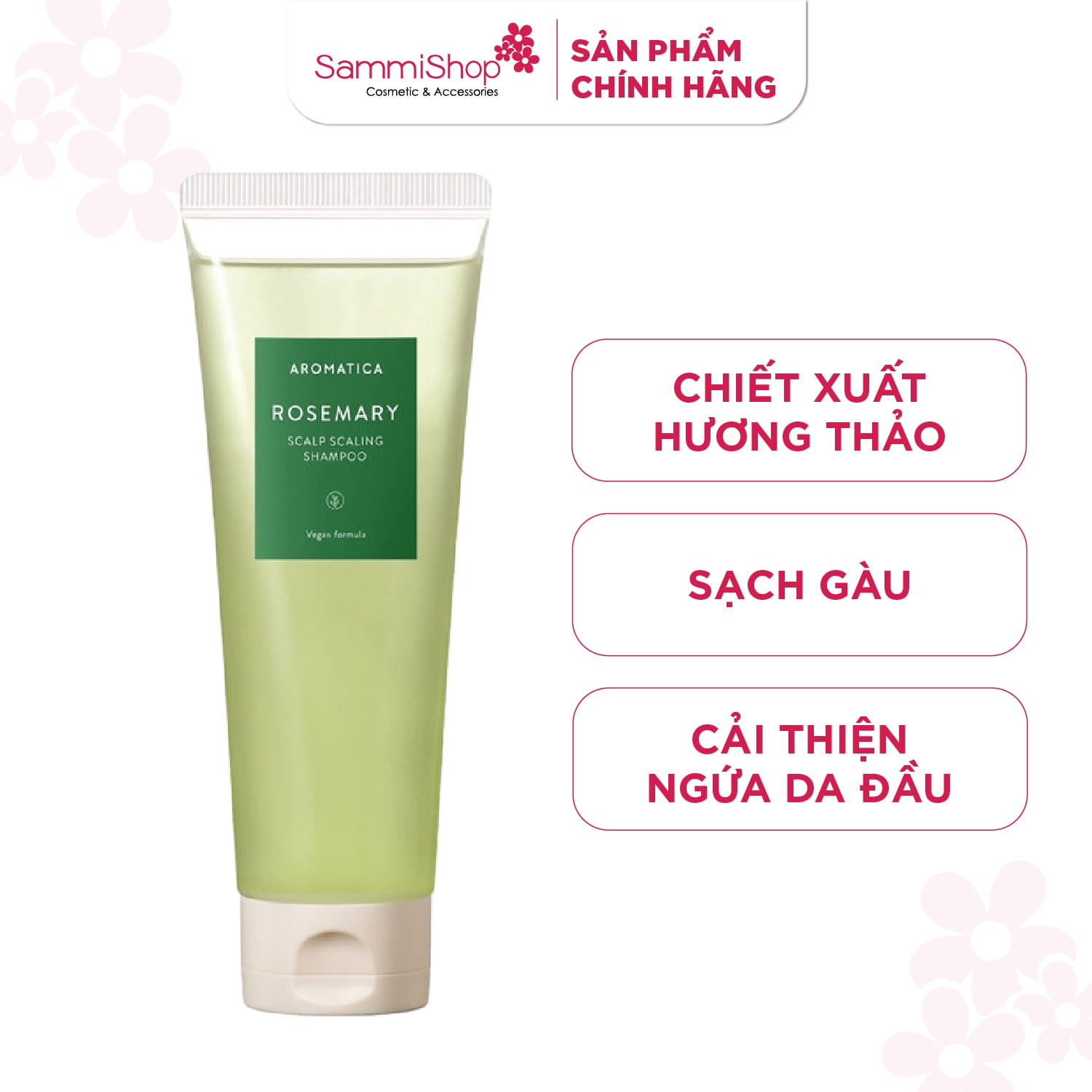 AROMATICA Dầu gội hưởng thảo Rosemary Scalp Scaling Shampoo 180ml 1
