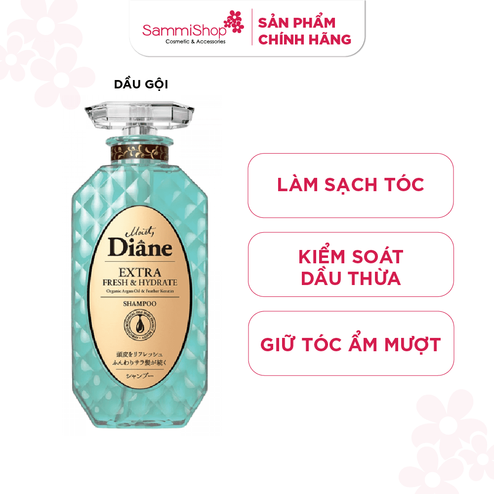 Moist Diane Dầu gội Extra Fresh & Hydrate Shampoo 450ml thumb 1
