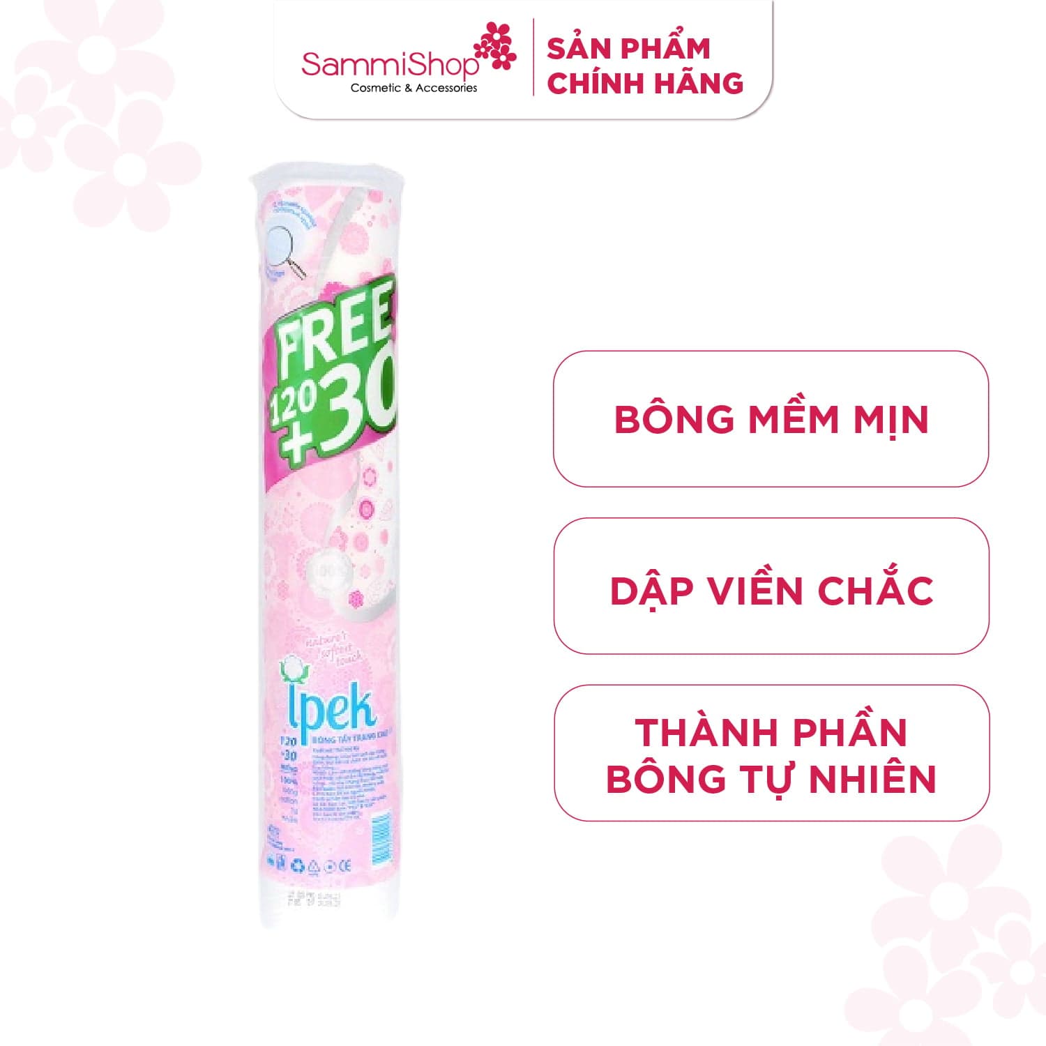 Ipek Bông tẩy trang 120+30 miếng thumb 1