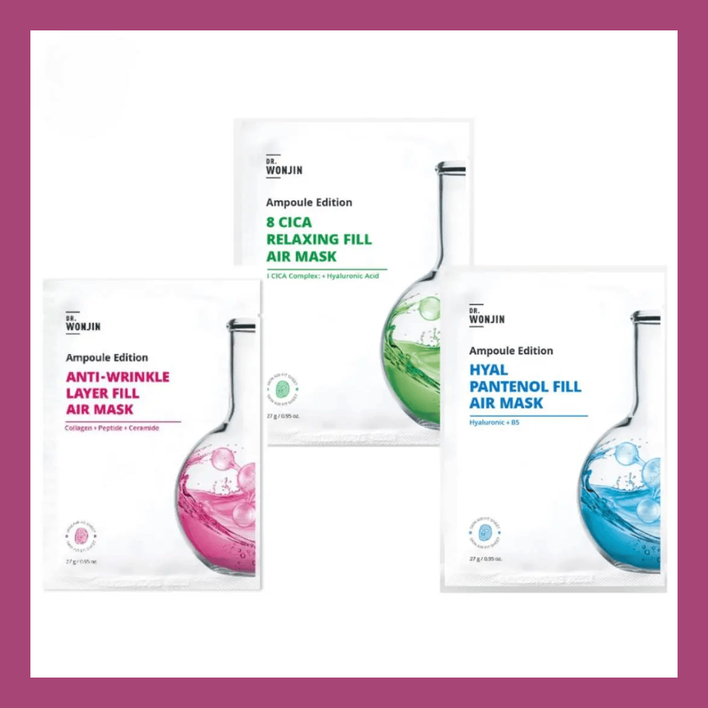 Dr.Wonjin Mặt nạ Ampoule Edition Hyal Pantenol Fill Air 3