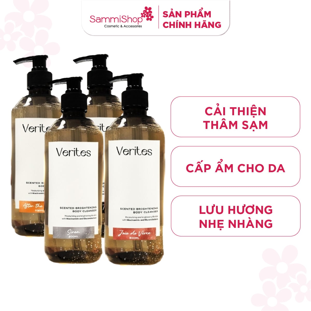 Verites Sữa tắm sáng da hương nước hoa Body Wash Signature Collection 1