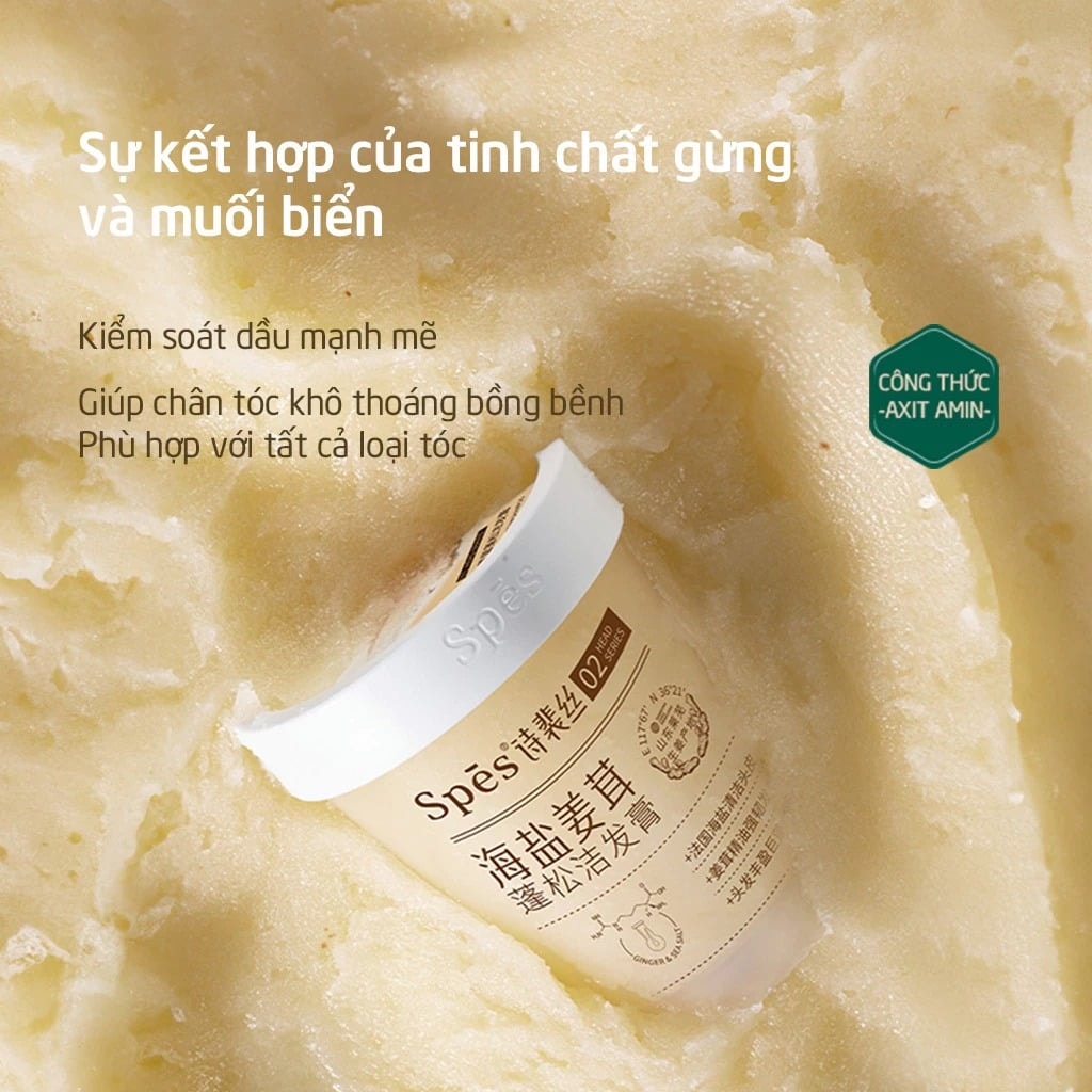 Spes Dầu gội muối biển 280g 5