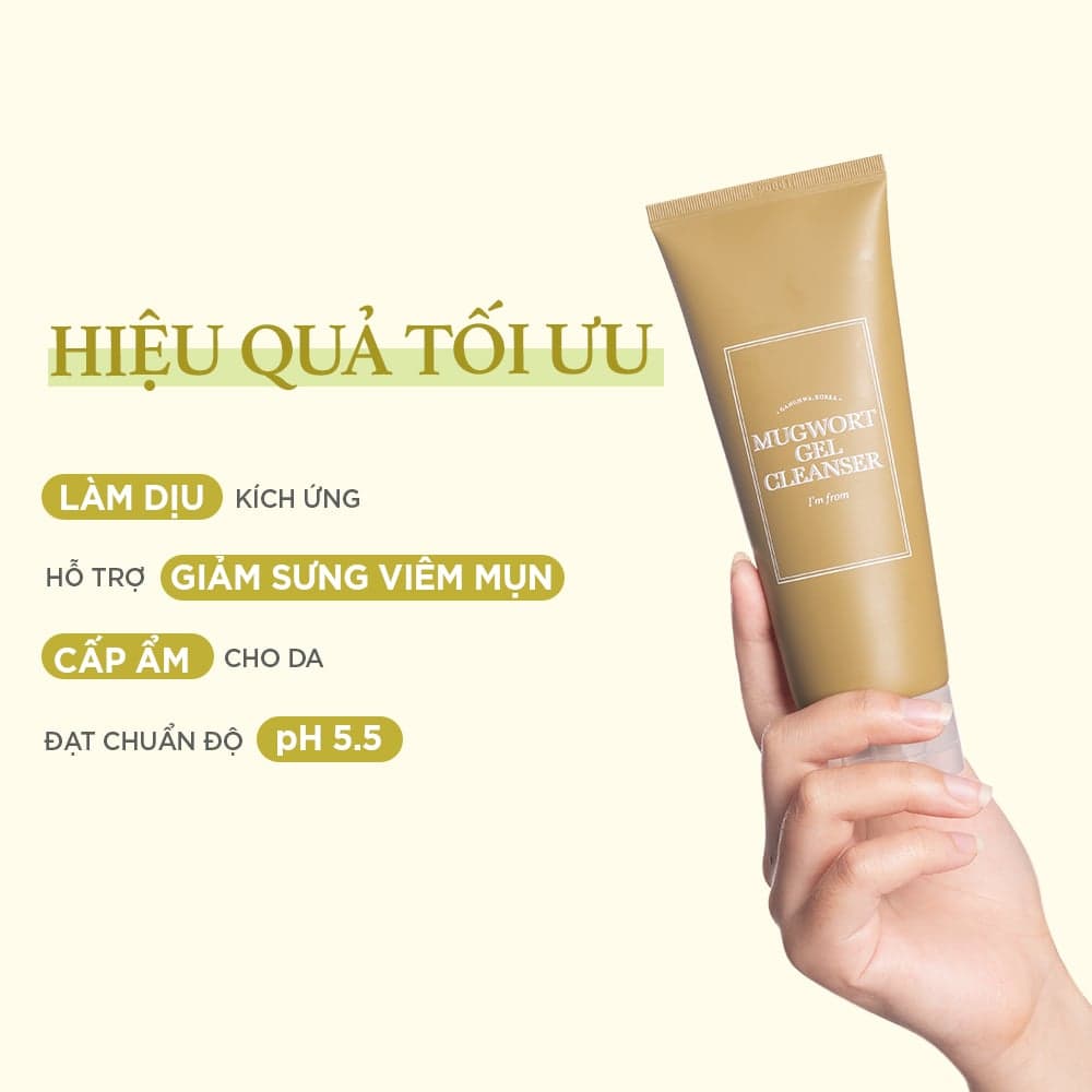 I'm From Sữa rửa mặt Mugwort Gel Cleanser 150ml thumb 4